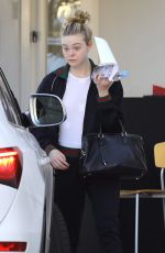 ELLE FANNING Out and About in Los Angeles 12/08/2016