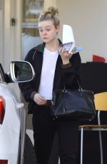 ELLE FANNING Out and About in Los Angeles 12/08/2016