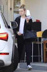ELLE FANNING Out and About in Los Angeles 12/08/2016