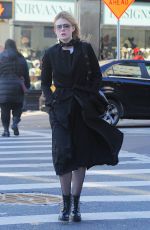 ELLE FANNING Out and About in New York 12/15/2016