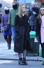 ELLE FANNING Out and About in New York 12/15/2016
