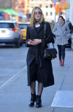 ELLE FANNING Out and About in New York 12/15/2016