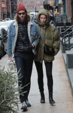 ELSA HOSK and Tom Daly Out in New York 12/28/2016