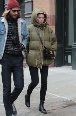 ELSA HOSK and Tom Daly Out in New York 12/28/2016