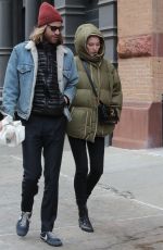ELSA HOSK and Tom Daly Out in New York 12/28/2016