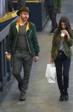 EMILY RATAJKOWSKI Shopping at Grand Central Market in Los Angeles 12/14/2016