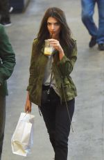 EMILY RATAJKOWSKI Shopping at Grand Central Market in Los Angeles 12/14/2016