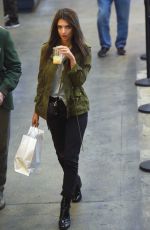 EMILY RATAJKOWSKI Shopping at Grand Central Market in Los Angeles 12/14/2016
