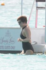 EMMA FORBES in Swimsuit at a Beach in Barbados 12/27/2016