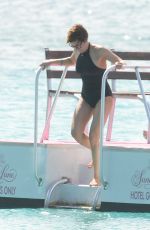 EMMA FORBES in Swimsuit at a Beach in Barbados 12/27/2016