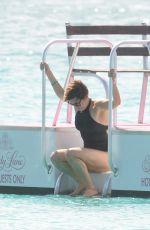 EMMA FORBES in Swimsuit at a Beach in Barbados 12/27/2016