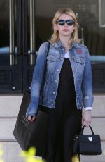 EMMA ROBERTS Leaves Barneys New York in Beverly Hills 12/20/2016