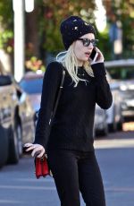 EMMA ROBERTS Out in Los Angeles 12/17/2016