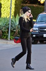 EMMA ROBERTS Out in Los Angeles 12/17/2016