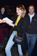 EMMA STONE at La La Land Q&A in New York 11/28/2016