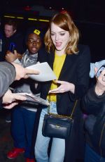 EMMA STONE at La La Land Q&A in New York 11/28/2016