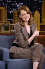 EMMA STONE at Tonight Show Starring Jimmy Fallon in New York 12/01/2016