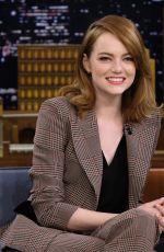 EMMA STONE at Tonight Show Starring Jimmy Fallon in New York 12/01/2016