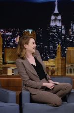 EMMA STONE at Tonight Show Starring Jimmy Fallon in New York 12/01/2016