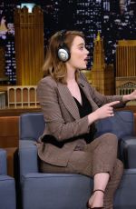 EMMA STONE at Tonight Show Starring Jimmy Fallon in New York 12/01/2016