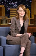 EMMA STONE at Tonight Show Starring Jimmy Fallon in New York 12/01/2016