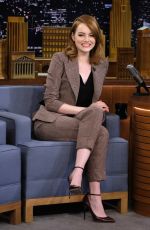 EMMA STONE at Tonight Show Starring Jimmy Fallon in New York 12/01/2016