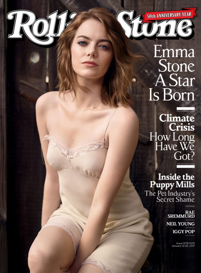 EMMA STONE in Rolling Stone Magazine, January 2017 EMMA STONE in Rolling Stone Magazine, January 2017