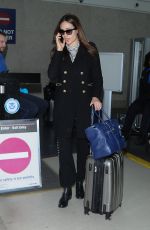 EMMY ROSSUM at LAX Airport in Los Angeles 12/07/2016