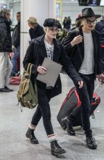 EVAN RACHEL WOOD with Her Boyfriend at Airport in Montreal 12/15/2016