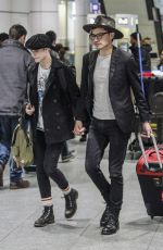 EVAN RACHEL WOOD with Her Boyfriend at Airport in Montreal 12/15/2016