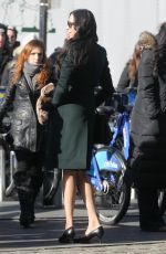 FAMKE JANSSEN on the Set of 