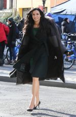 FAMKE JANSSEN on the Set of 
