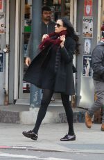 FAMKE JANSSEN Out Shopping in New York 12/23/2016