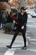 FAMKE JANSSEN Out Shopping in New York 12/23/2016