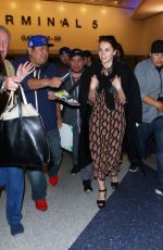 FELICITY JONES at LAX Airport in Los Angeles 11/30/2016