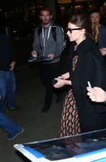 FELICITY JONES at LAX Airport in Los Angeles 11/30/2016
