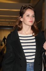 FELICITY JONES at Narita International Airport in Tokyo 12/06/2016