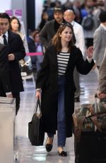 FELICITY JONES at Narita International Airport in Tokyo 12/06/2016