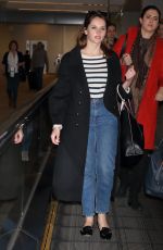 FELICITY JONES at Narita International Airport in Tokyo 12/06/2016