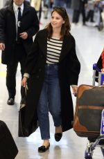 FELICITY JONES at Narita International Airport in Tokyo 12/06/2016