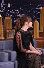 FELICITY JONES at Tonight Show Starring Jimmy Fallon in New York 11/30/2016