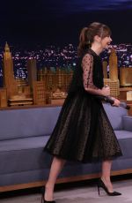 FELICITY JONES at Tonight Show Starring Jimmy Fallon in New York 11/30/2016