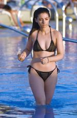 FRANCES BISHOP in Bikini at a Beach in Dubai 12/13/2016