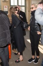 GIGI HADID Arrives at Gare Du Nord Station in Paris 12/01/2016
