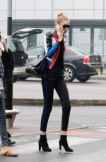 GIGI HADID Arrives at Heathrow Airport in London 12/06/2016