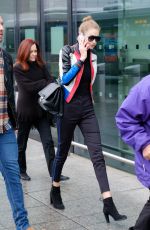 GIGI HADID Arrives at Heathrow Airport in London 12/06/2016