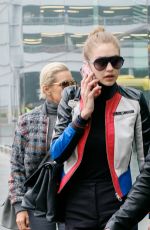 GIGI HADID Arrives at Heathrow Airport in London 12/06/2016