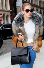 GIGI HADID Arrives at Her Hotel in New York 12/11/2016