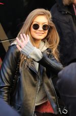 GIGI HADID at Le Grand Palais in Paris 11/30/2016