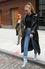GIGI HADID Leaves Her Apartment in New York 12/08/2016 